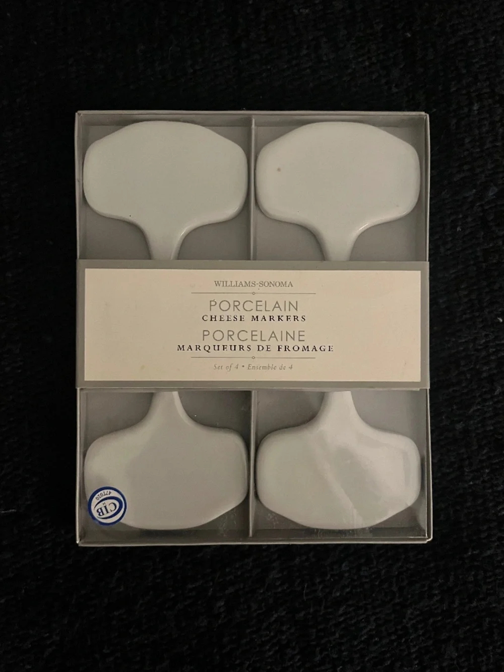 Williams-Sonoma Porcelain Cheese Markers